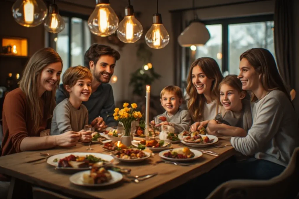Attitude Family Dinner Captions
