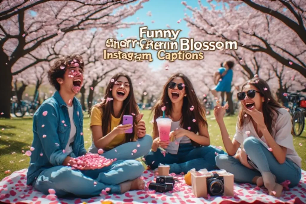 Funny Cherry Blossom Instagram Captions