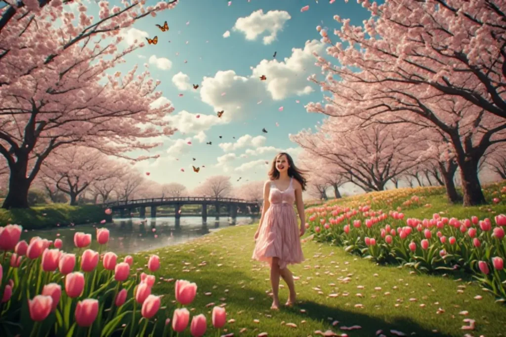 Spring Vibes Cherry Blossom Instagram Captions