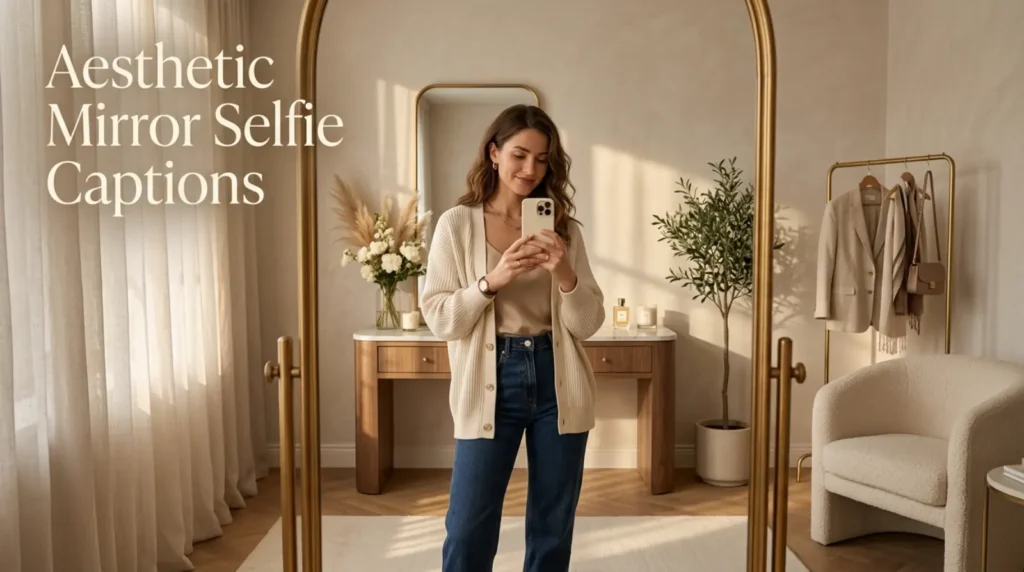 Aesthetic Mirror Selfie Captions