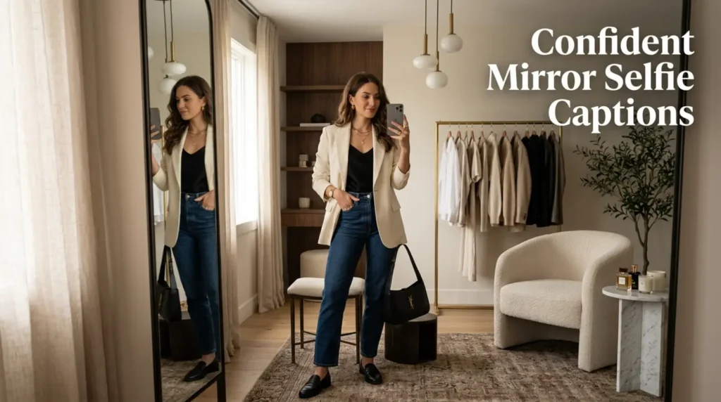 Confident Mirror Selfie Captions