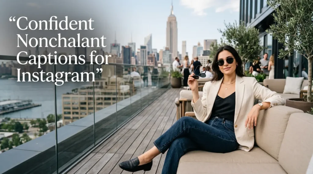 Confident Nonchalant Captions for Instagram 