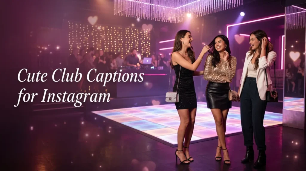 Cute Club Captions for Instagram 