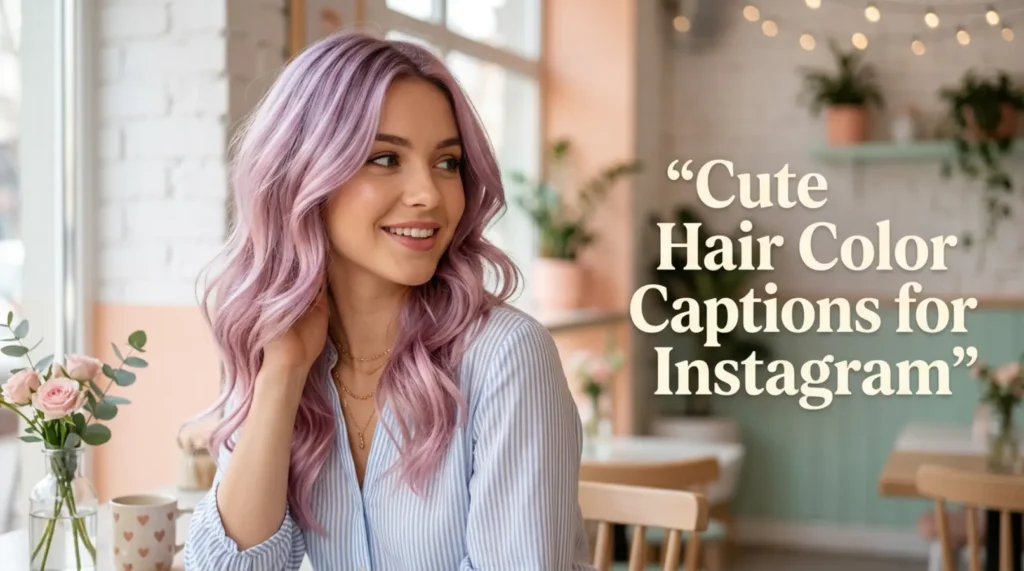 Cute Hair Color Captions for Instagram