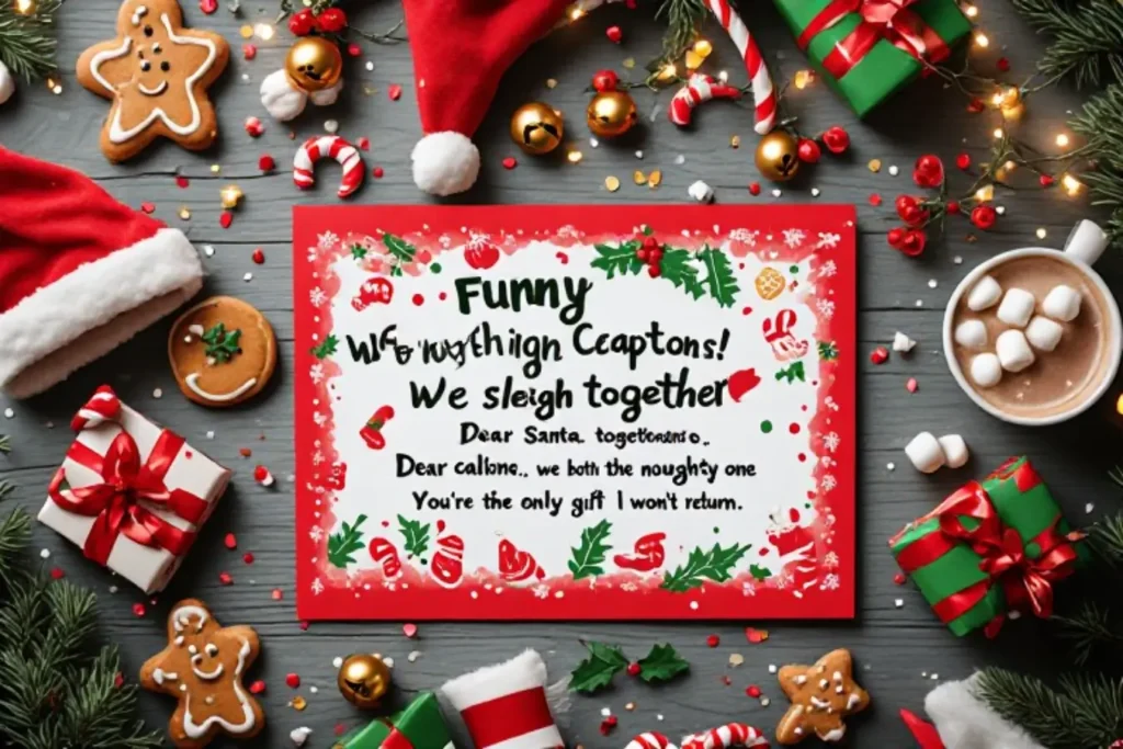 Funny Christmas Captions for Couples 😂