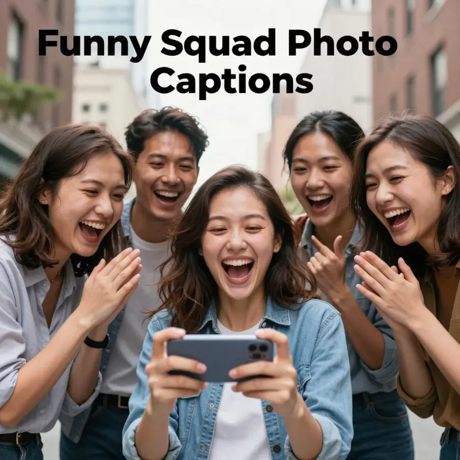 Funny Squad Photo Dump Captions