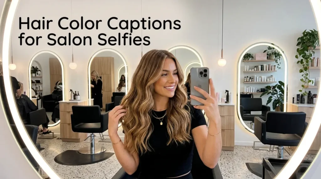 Hair Color Captions for Salon Selfies