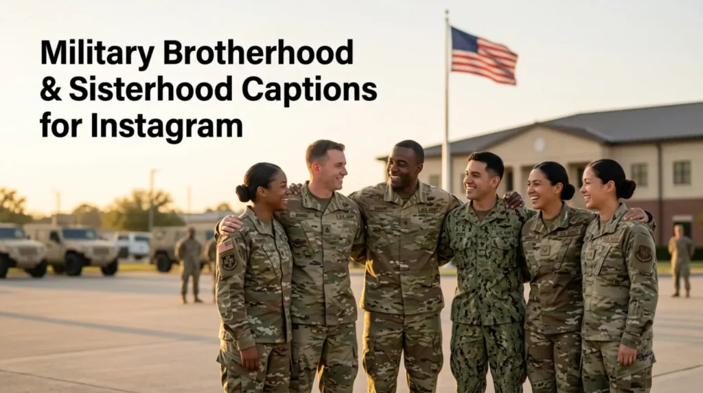 Military Brotherhood and Sisterhood Captions for Instagram