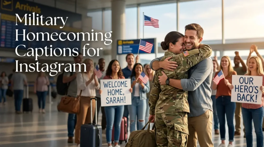 Military Homecoming Captions for Instagram 