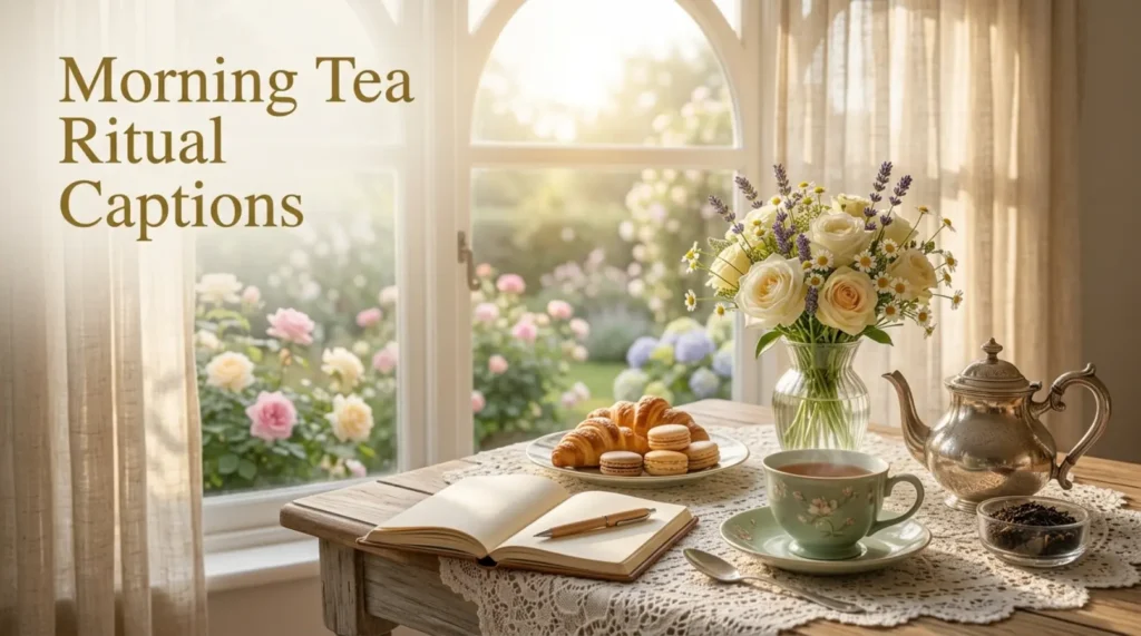 Morning Tea Ritual Captions 