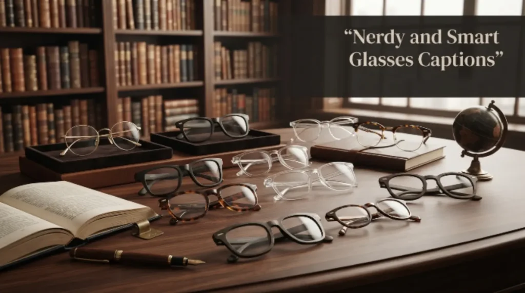 Nerdy & Smart Glasses Captions