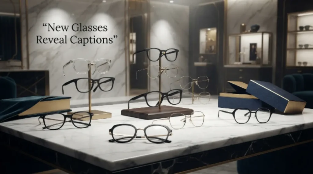 New Glasses Reveal Captions 