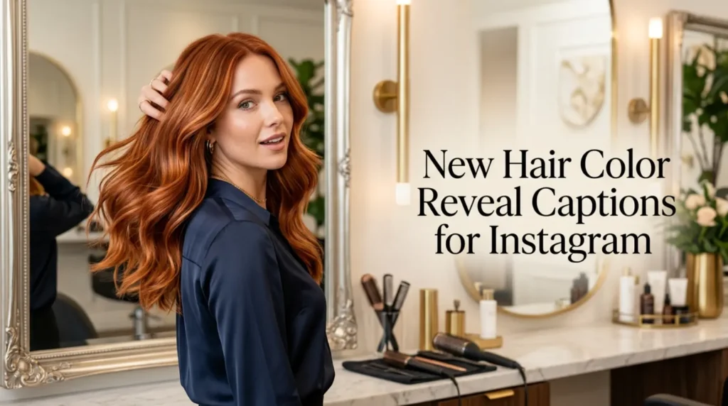 New Hair Color Reveal Captions for Instagram 