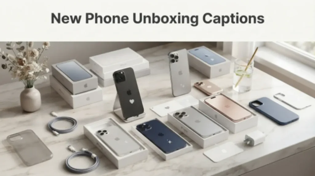 New Phone Unboxing Captions