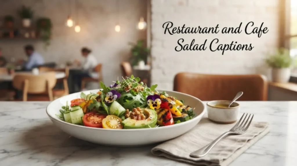 Restaurant & Café Salad Captions