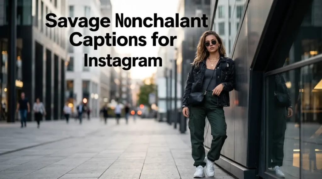 Amazing Nonchalant Captions for Instagram 