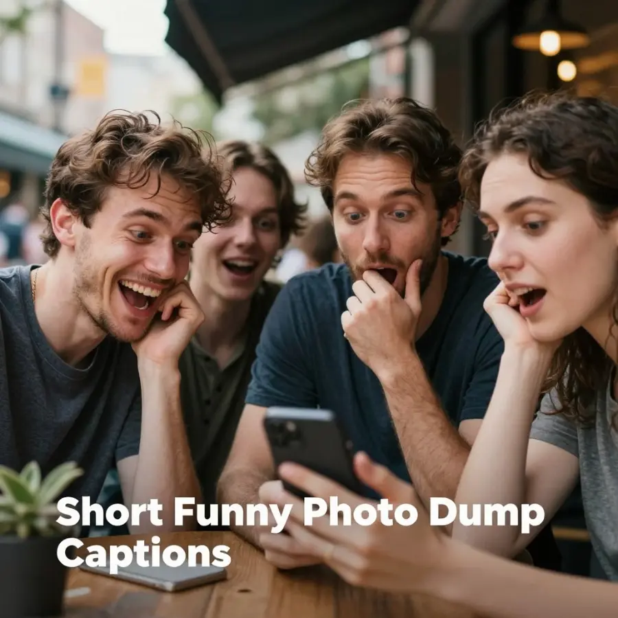 Short Funny Photo Dump Captions