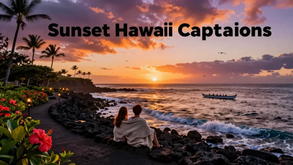 Sunset Hawaii Captions