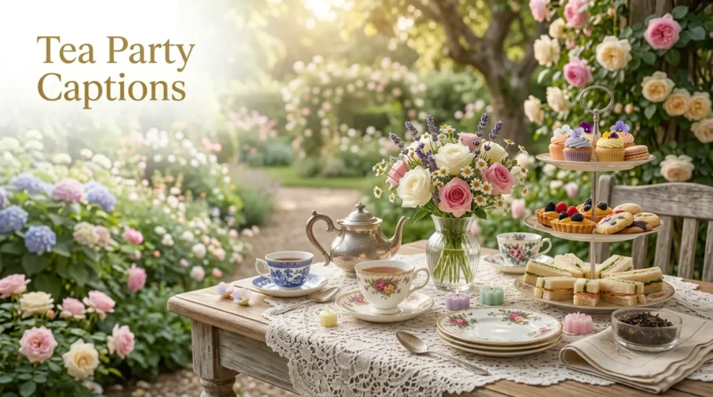Tea Party Captions 