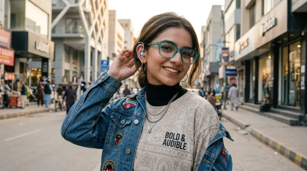 Trendy Glasses Captions for Hearing Impaired