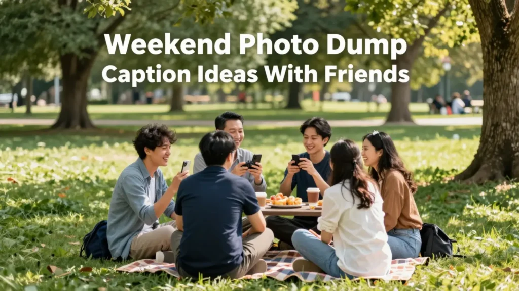 Weekend Photo Dump Caption Ideas with Friends