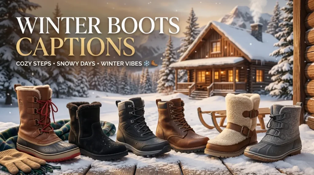 Winter Boots Captions