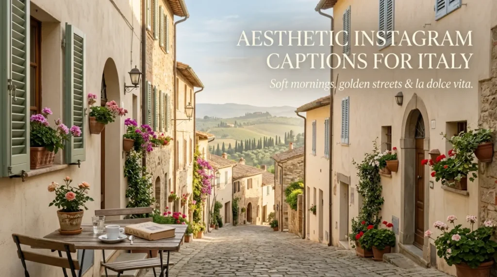 Aesthetic Instagram Captions for Italy 