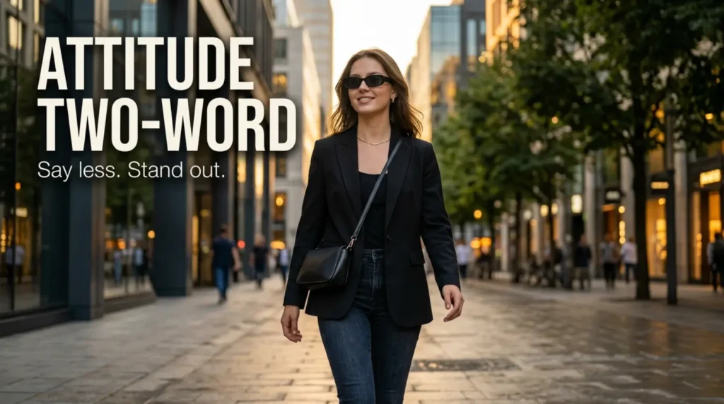 Attitude Two Word Captions