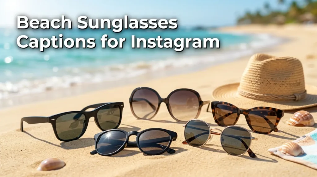 Beach Sunglasses Captions for Instagram