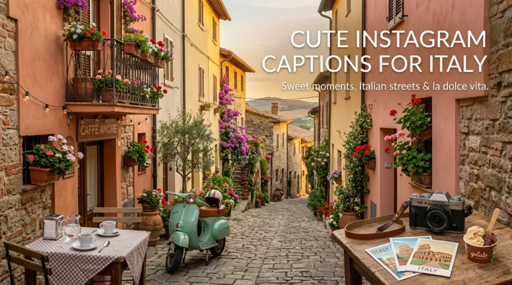 Cute Instagram Captions for Italy