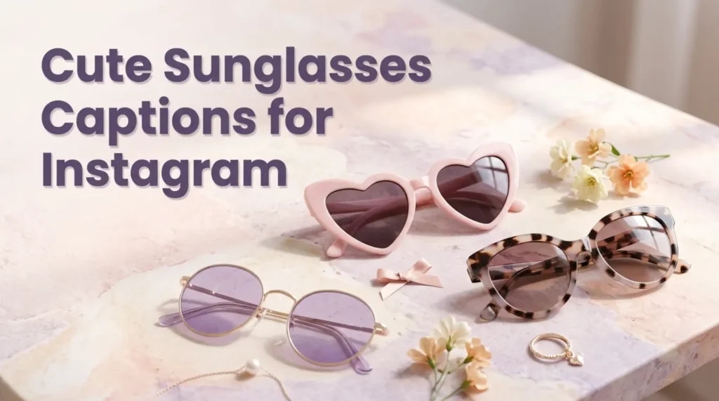 Cute Sunglasses Captions for Instagram
