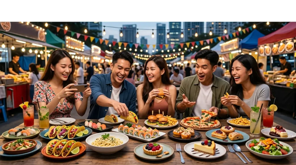 Foodie Dinner with Friends Captions for Instagram ๐