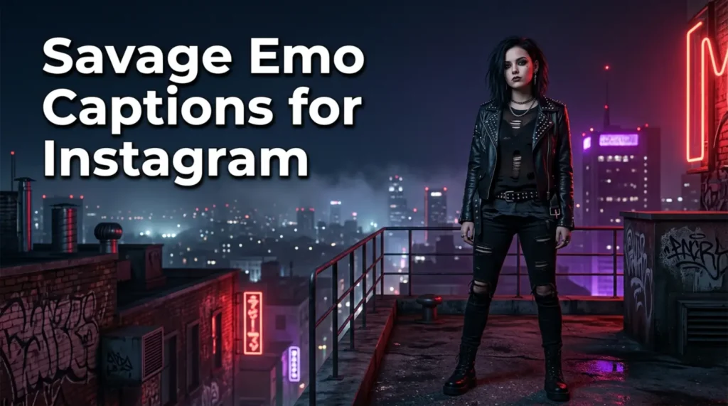 Amazing Emo Captions for Instagram 