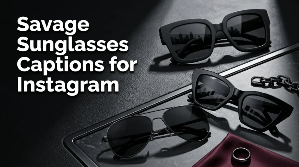 Amazing Sunglasses Captions for Instagram 