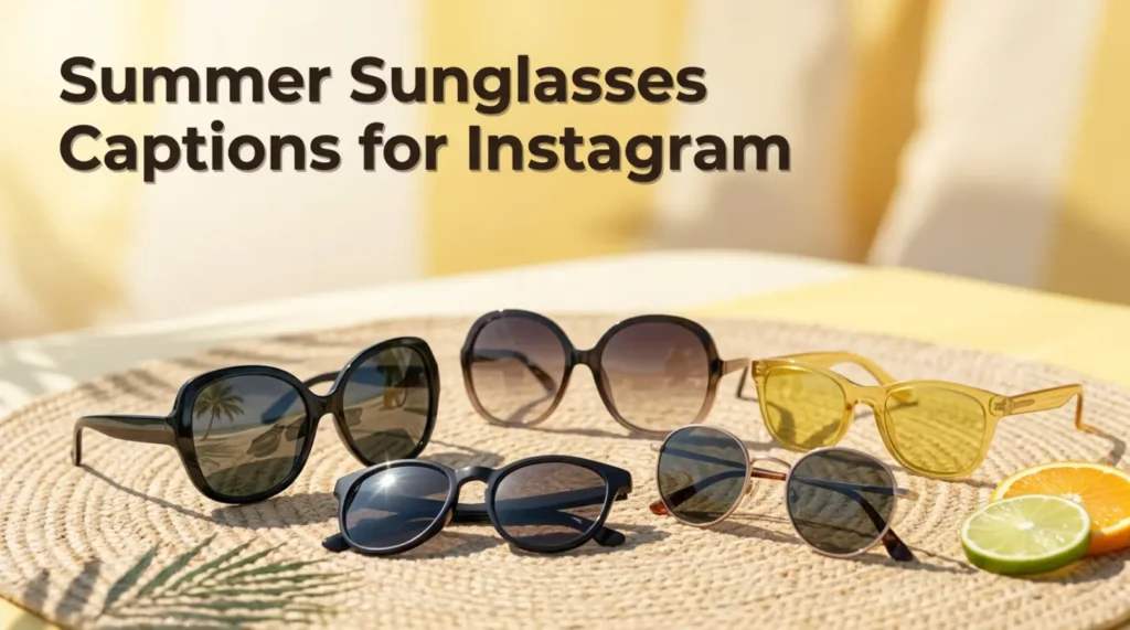 Summer Sunglasses Captions for Instagram 