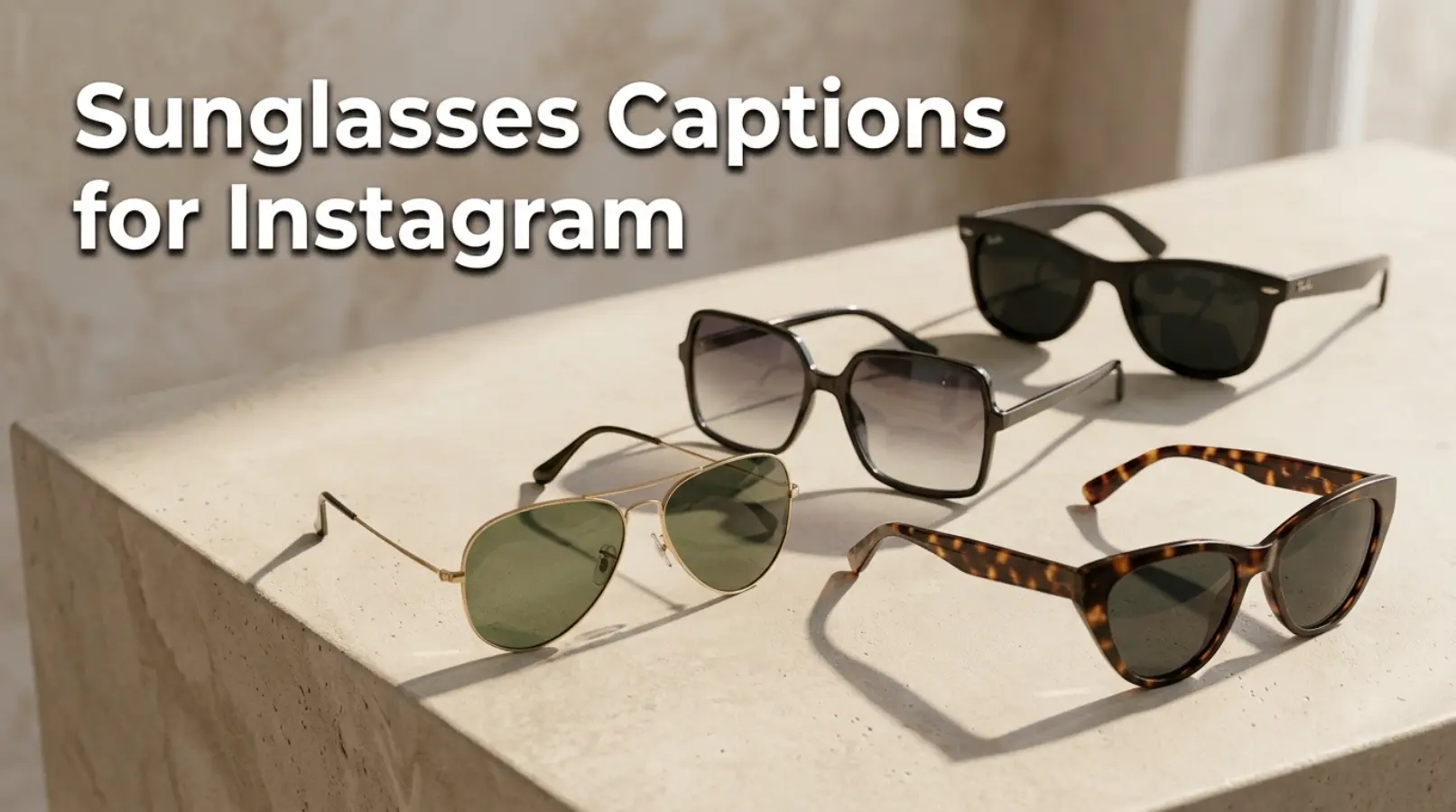 Sunglasses Captions for Instagram